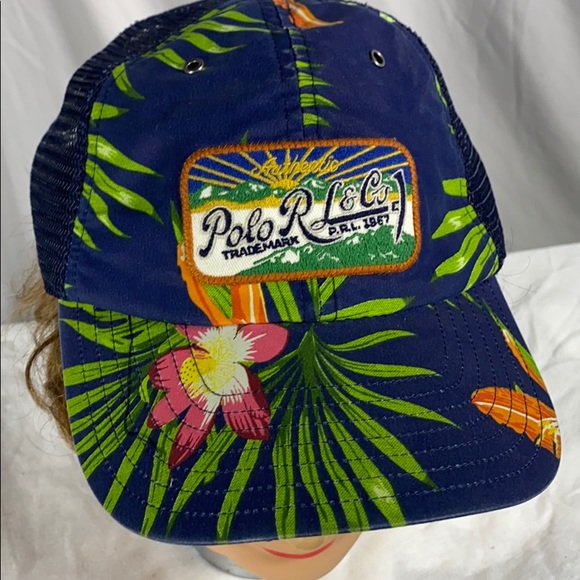 Polo Vented Hawaiian Baseball Cap - Picture 2 of 4